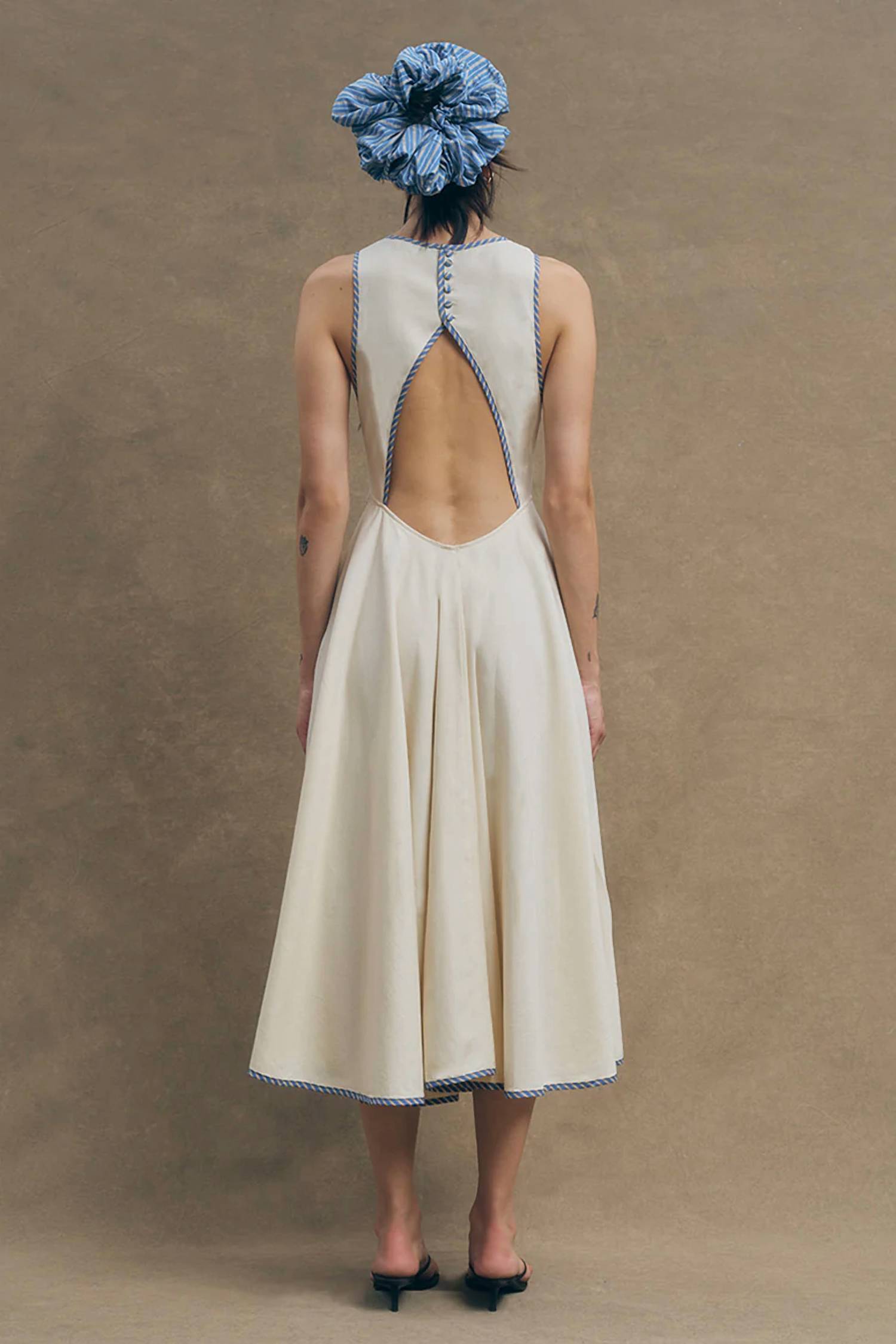 Maude Club - Open Back Midi Swing Dress