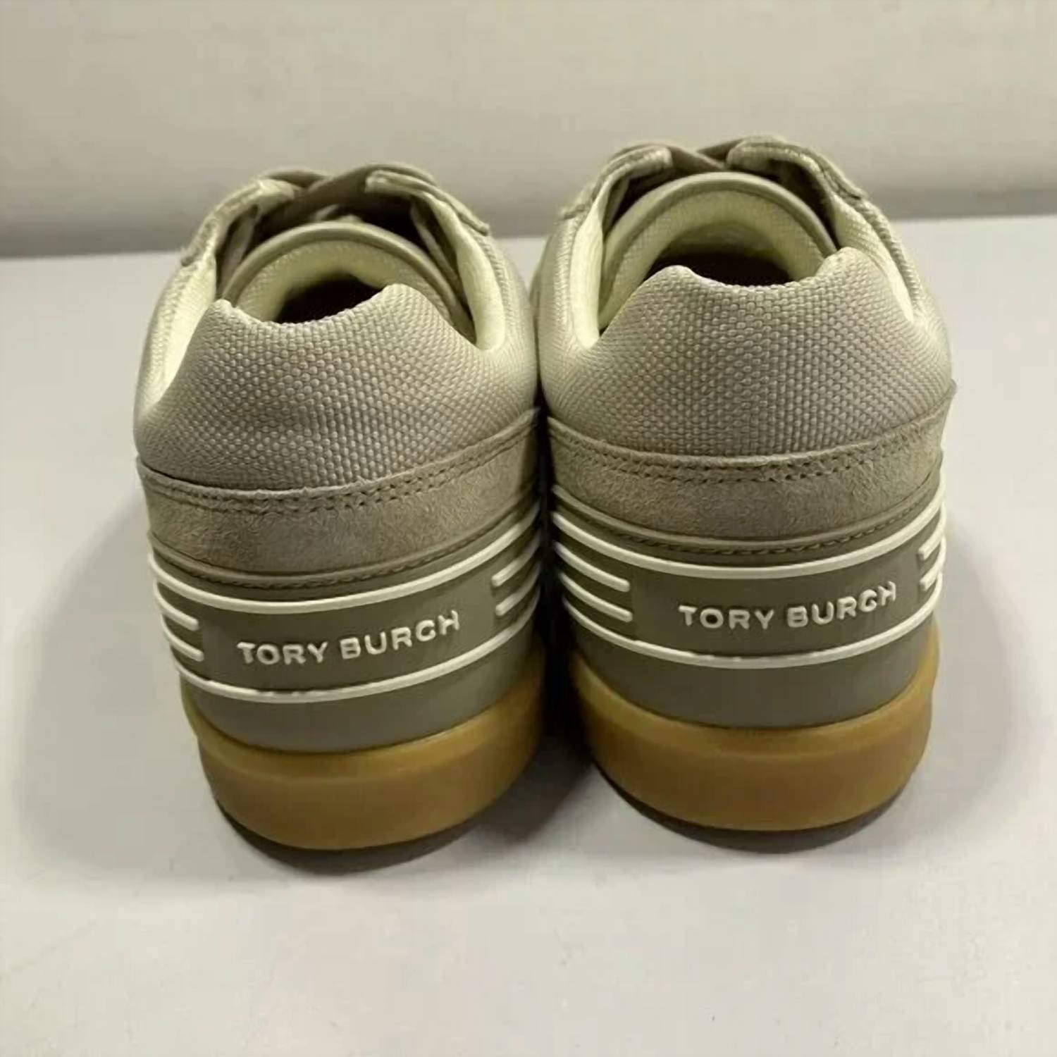 TORY BURCH Women's Clover Court Low-top Nylon Comfort Sneakers in tan - women's sneaker - view 4