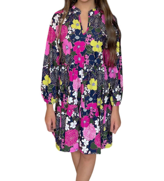 Jude Connally - Dolly Autumn Blooms Orchid Dress