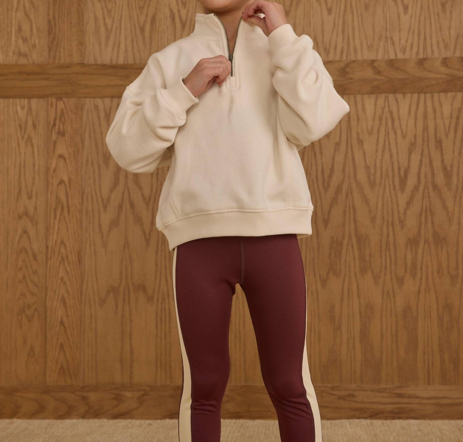 Rylee + Cru - Half Zip Sweatshirt