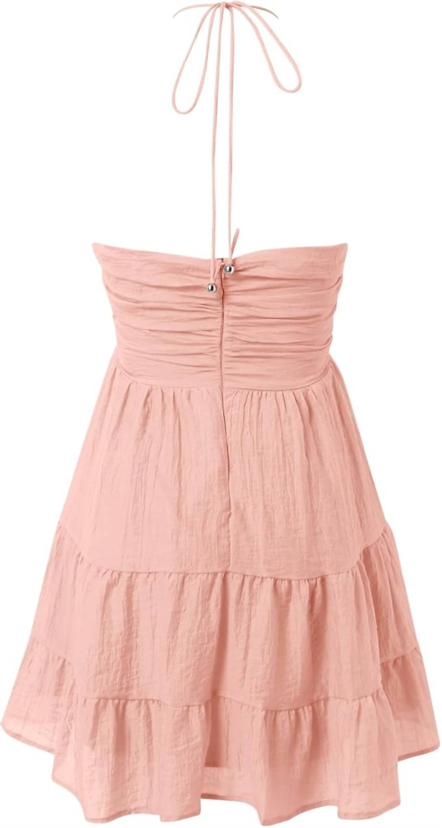 Rosa Clothing - Halter Mini Dress