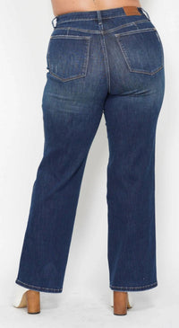 Judy Blue - High Waist Tummy Control Classic Straight Jeans - Plus