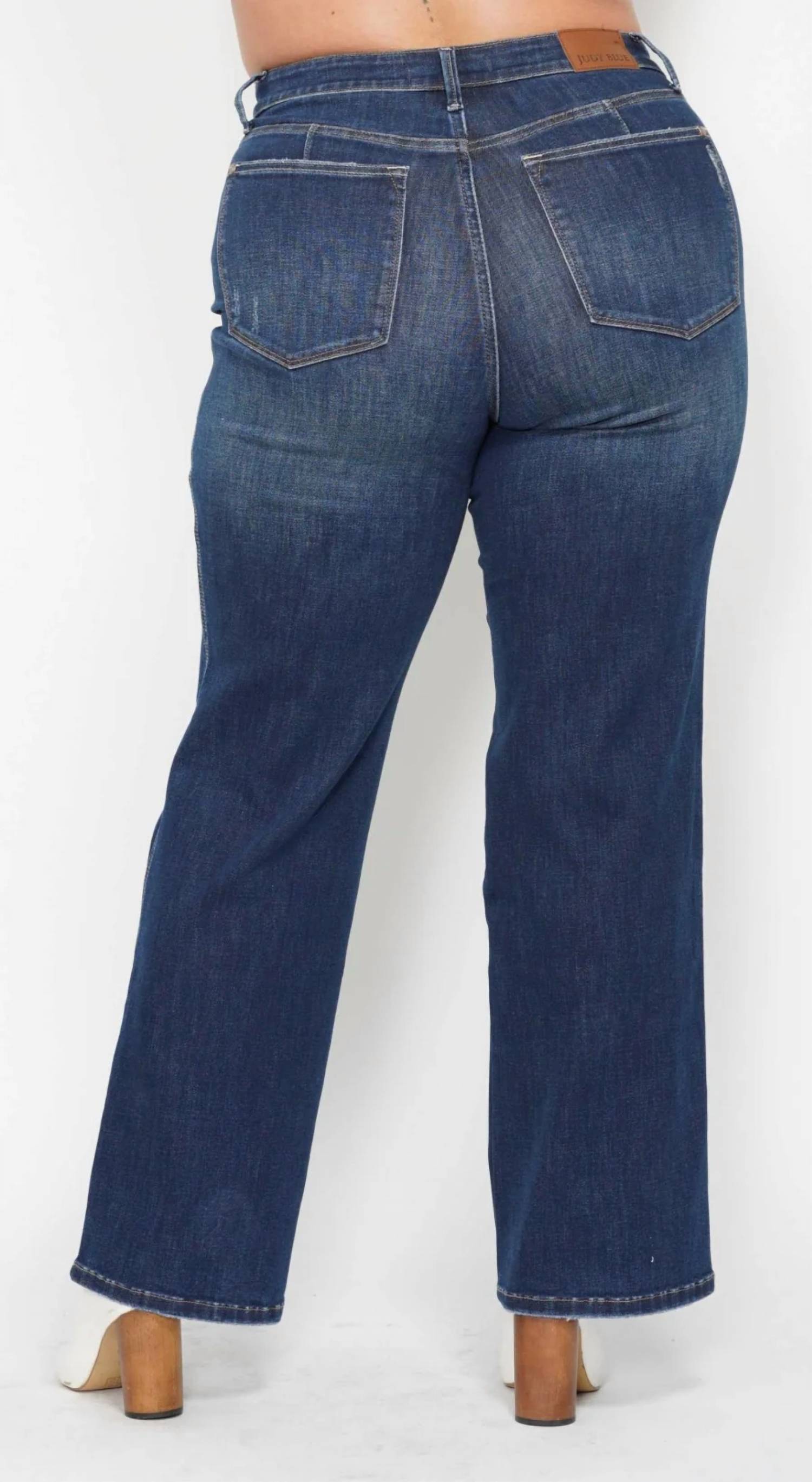 Judy Blue - High Waist Tummy Control Classic Straight Jeans - Plus