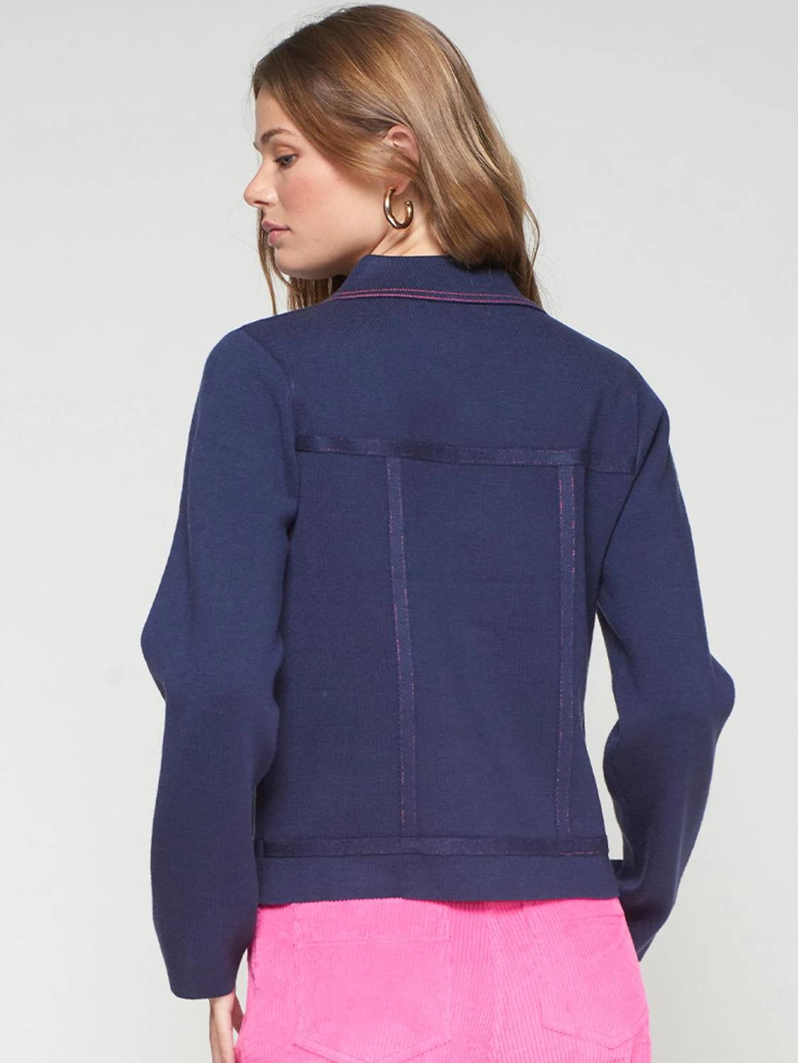 Vilagallo - Women's Pespunte Vaquero Punto Cardigan