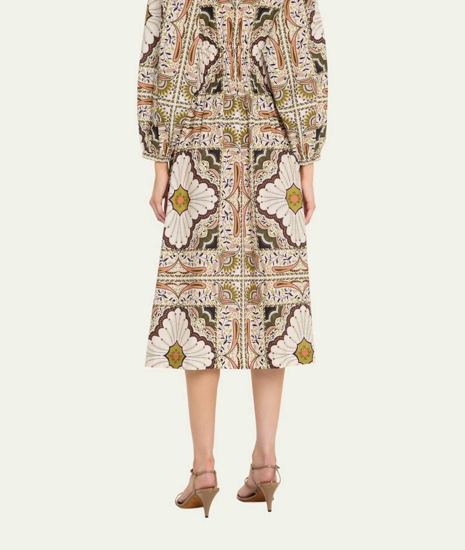 Cara Cara - Ginger Puff Sleeve Midi Dress