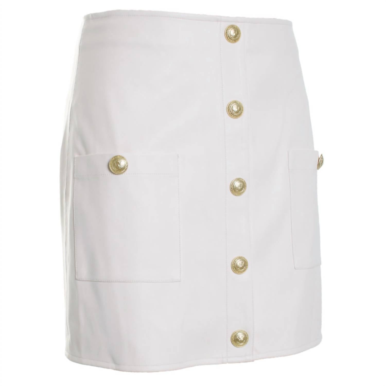 L'Agence - Women's Truman Mini Skirt With Snaps