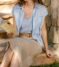 Current Air - Coastal Layered Blouse