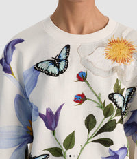 Alice + Olivia - Russel Embellished Crewneck Sweatshirt