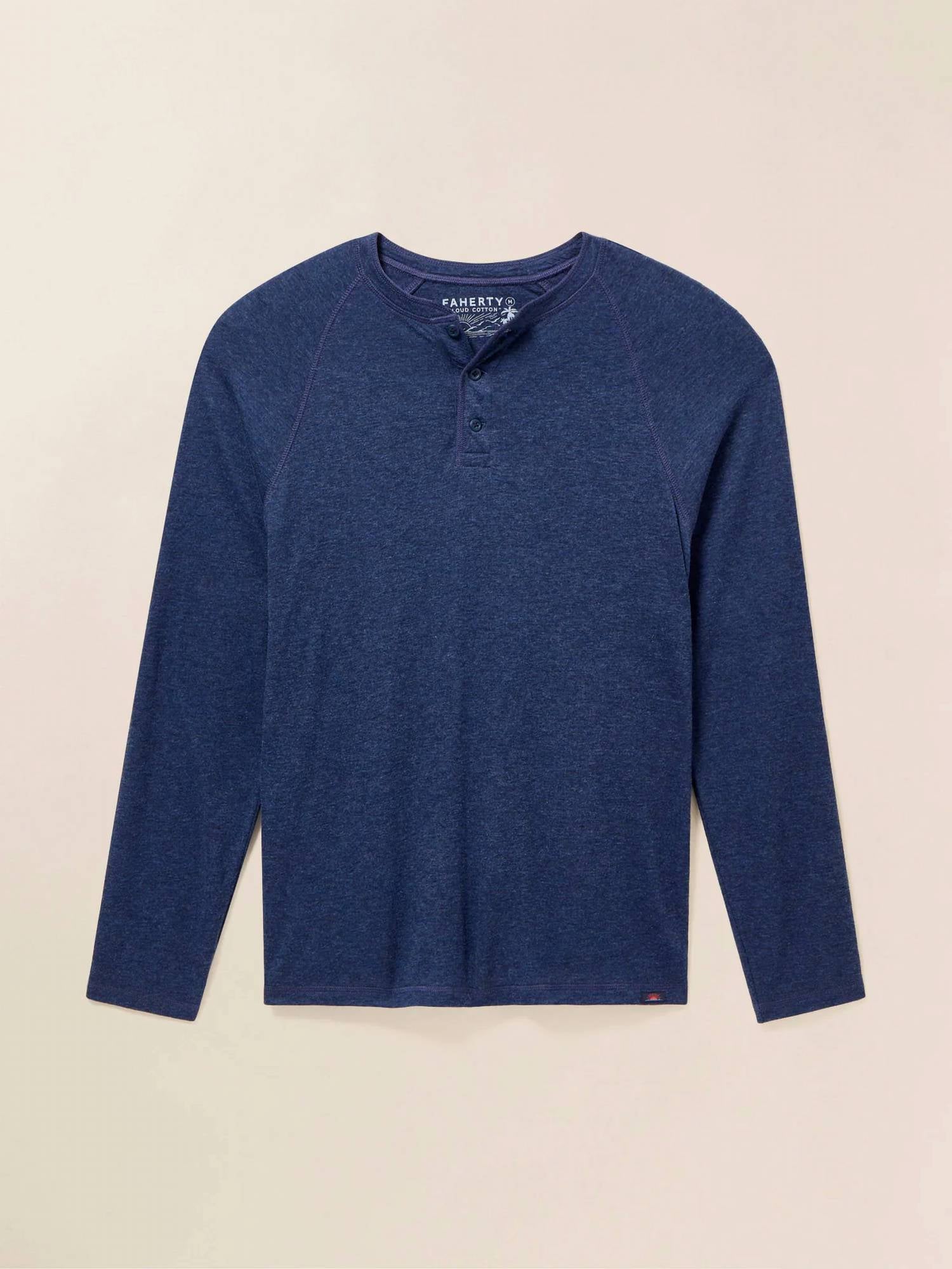 Faherty - Men's Long-Sleeve Cloud Henley Top