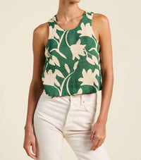TROVATA Esther Tank Top in madalena floral - women's tank top