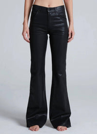ASKK NY Bond Street Jeans in coated black - women's jeans