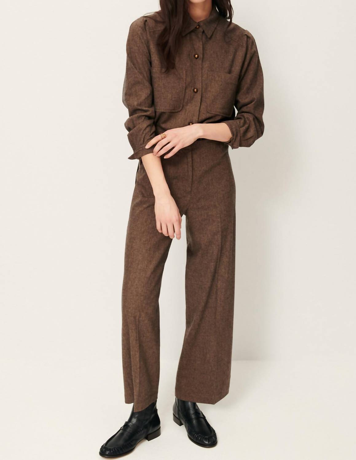 Sessun - Aldiwool Straight Pleated Pants