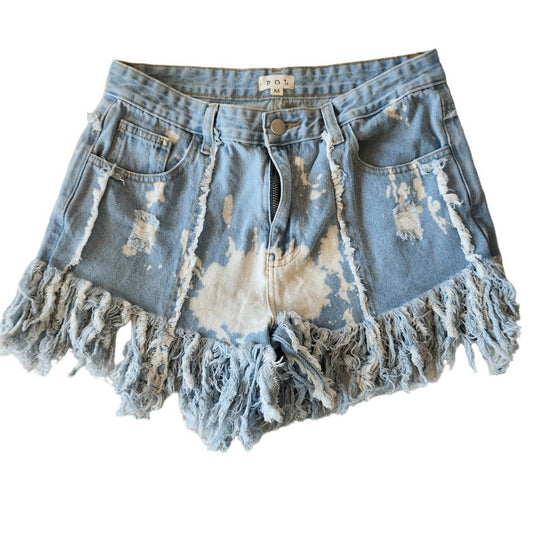 Pol - Bleach Splatter Shorts