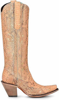 Corral - Women's Python Snip Toe Tall Boots