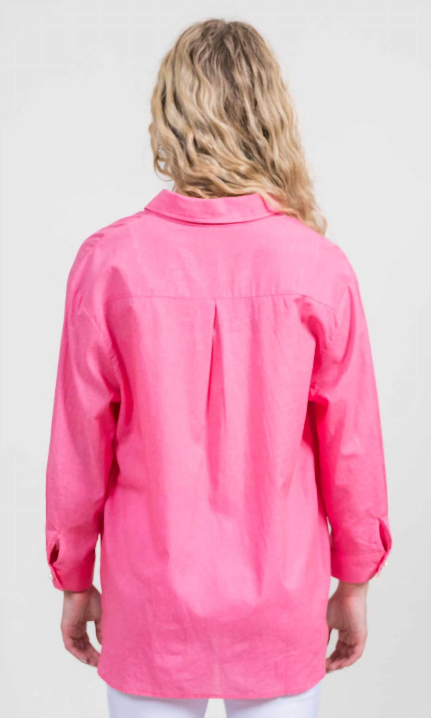 Trisha Tyler - Pearl Button Blouse