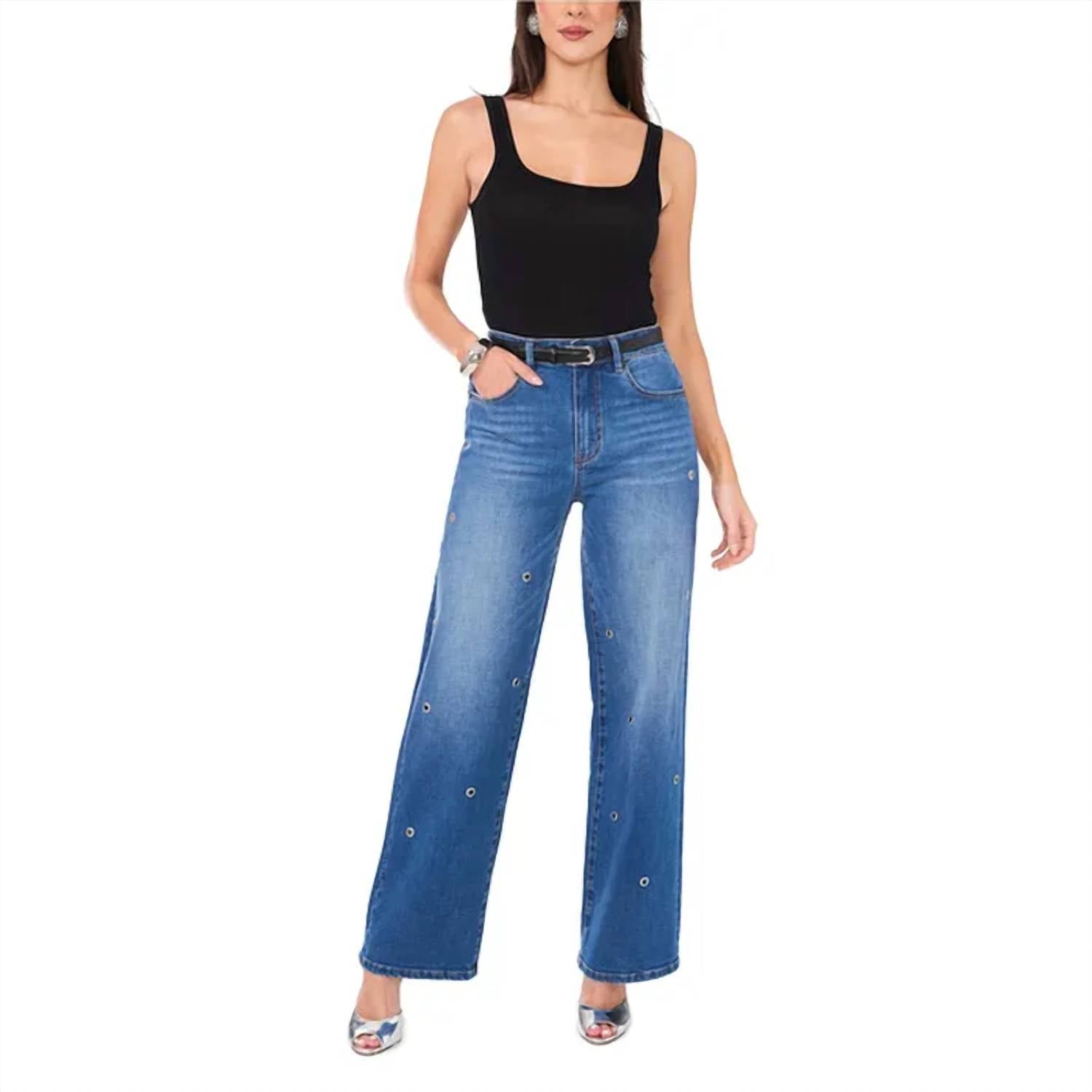 Vince Camuto - Grommet High Rise Straight Jeans