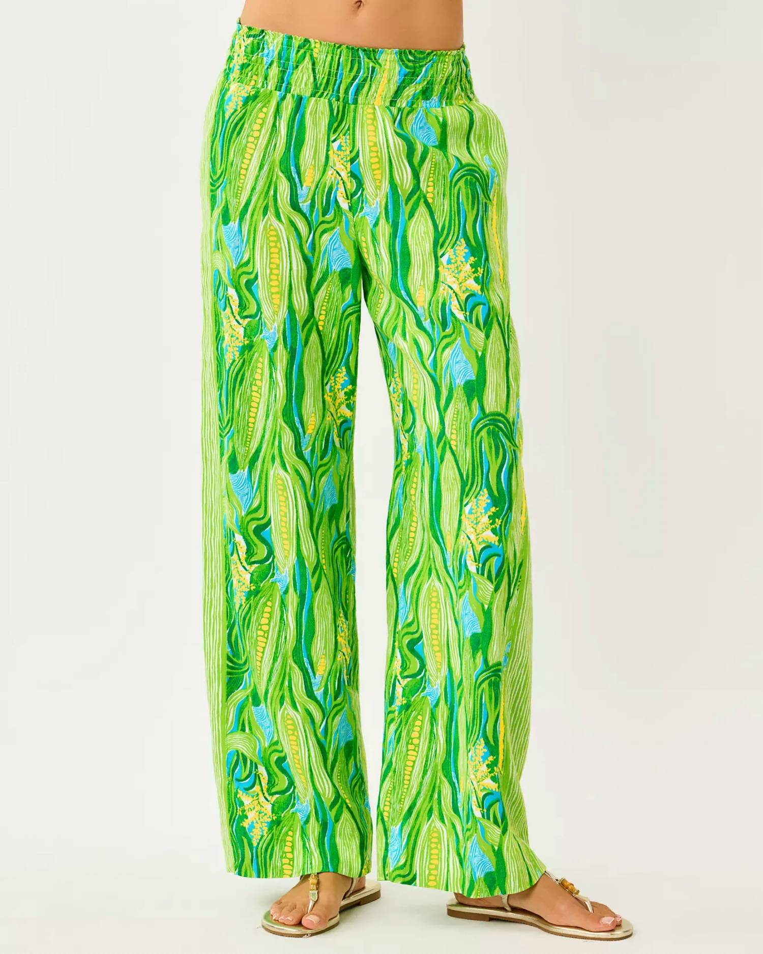 Lilly Pulitzer - Mirabella Linen Palazzo Pant