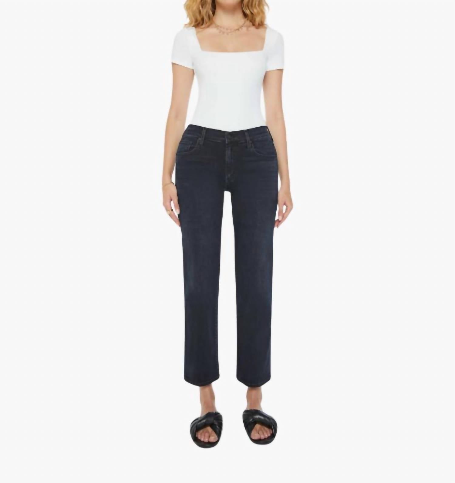 Mother - Mid Rise Rambler Zip Ankle Jeans