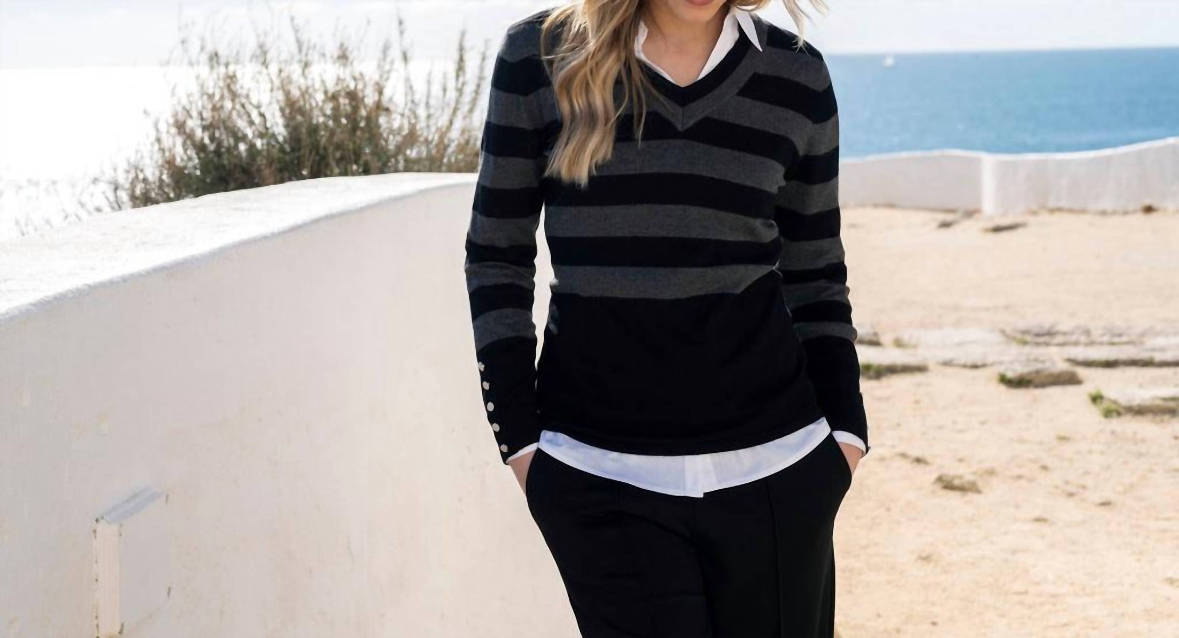 Marble - Women's Striped Sweater