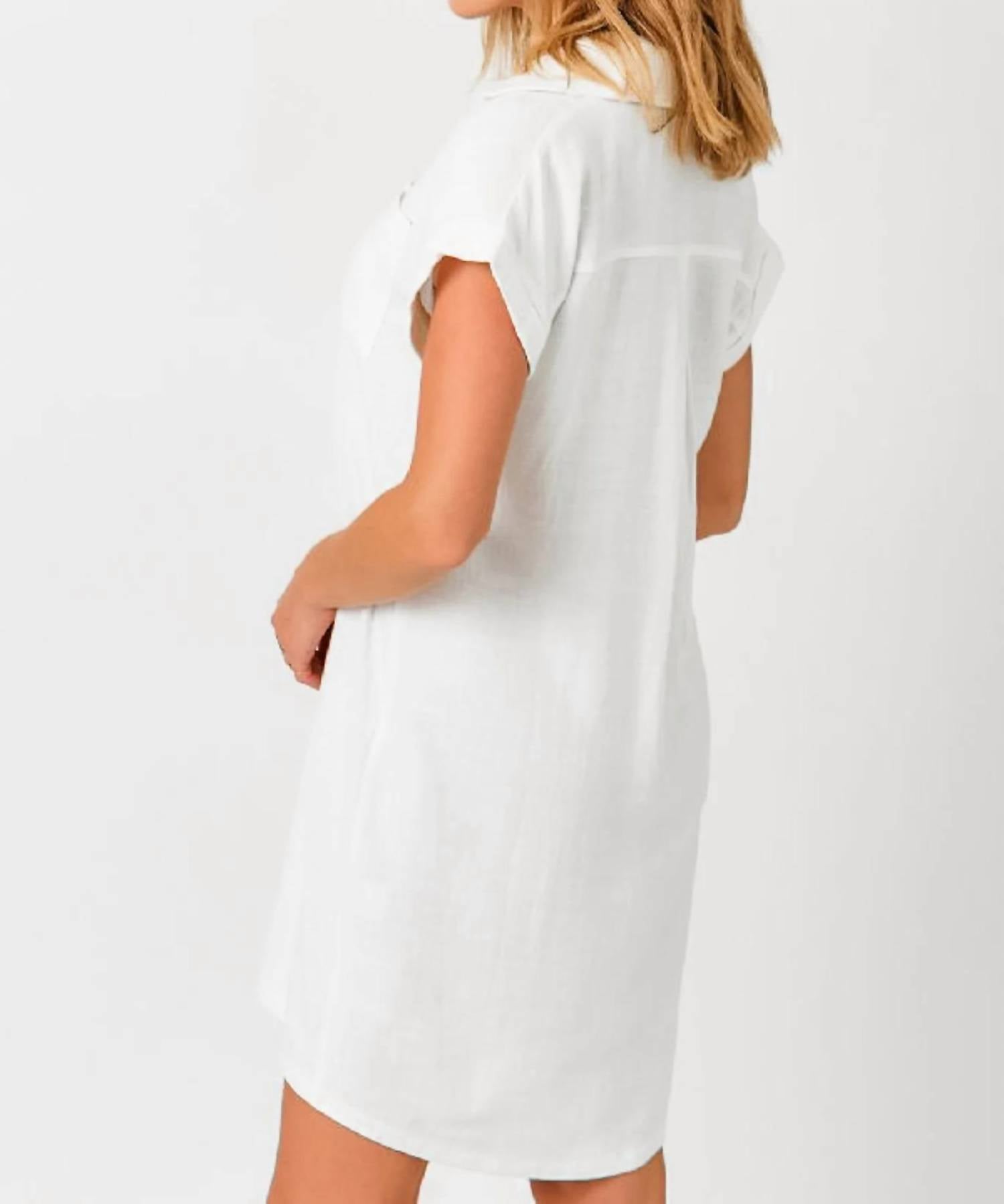 Mystree - Linen Blend Mini Dress