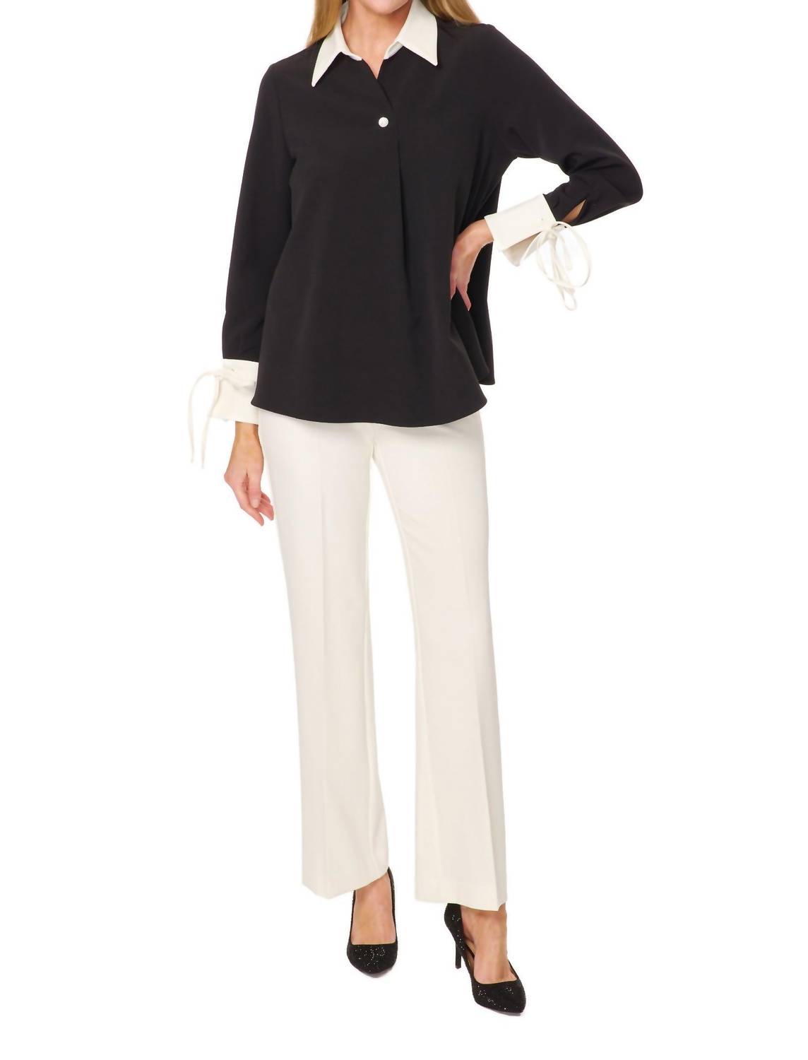 Estelle And Finn - Tie Sleeve Tunic Top
