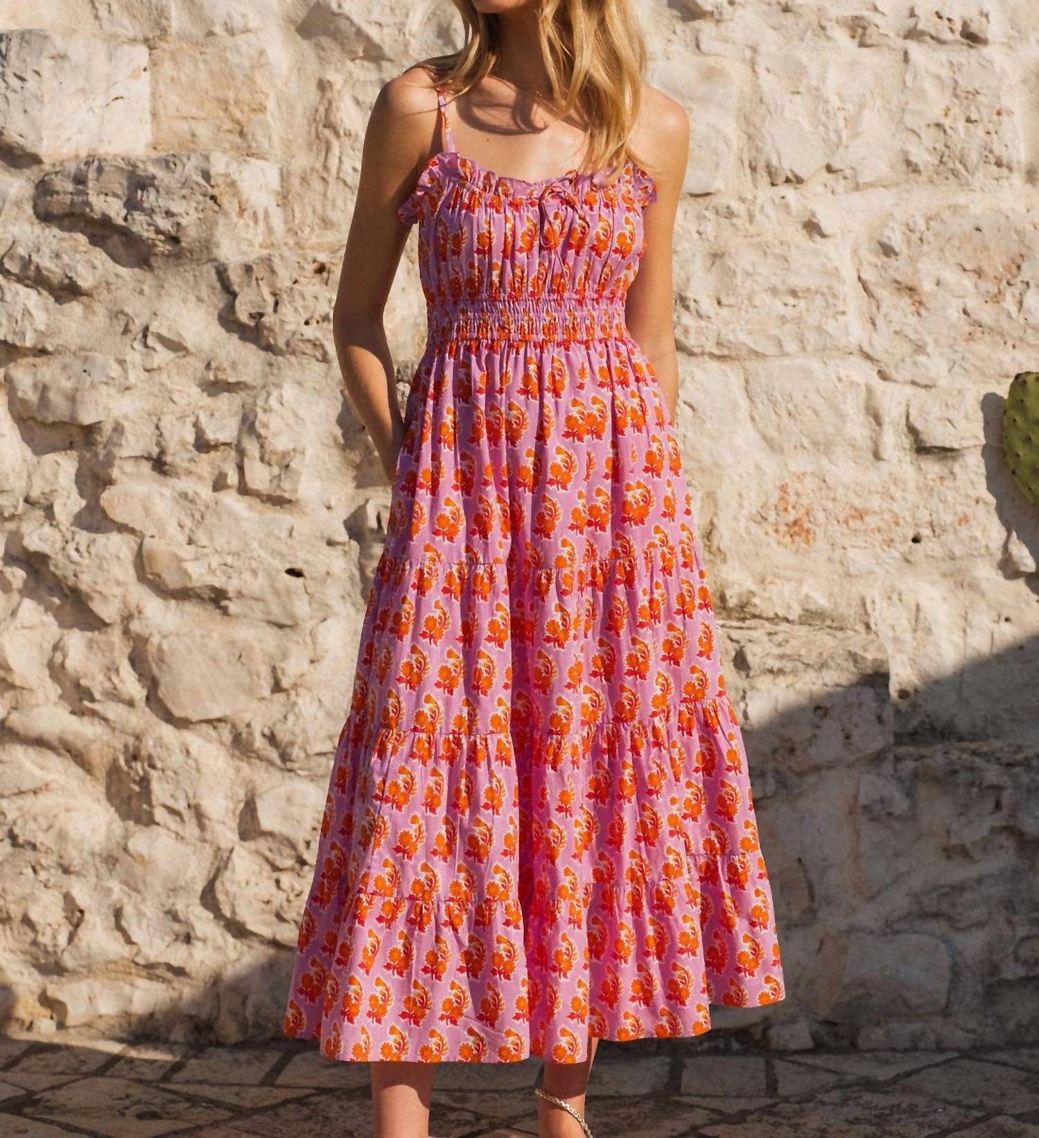 Pink City Prints - Seychelles Midi Dress