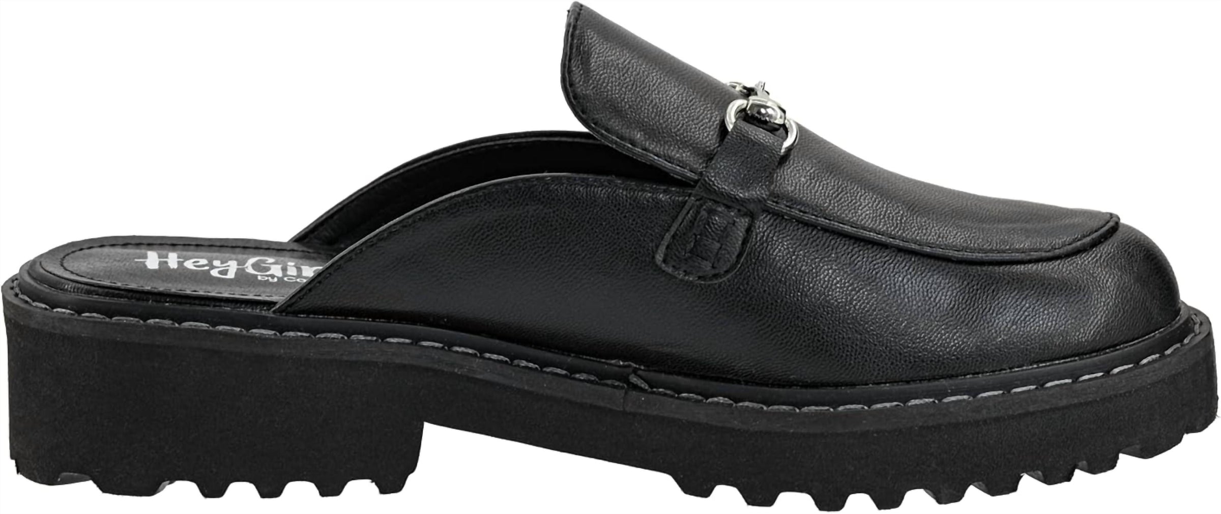 Corkys Footwear Womens Wingin It Heeled Mule in black smooth - women's shoe