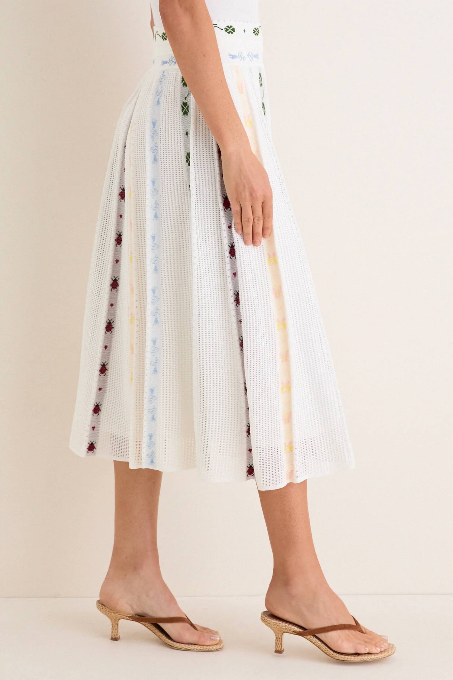 Molli - Esperance Jacquard Midi Skirt