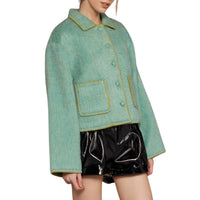 Strut & Bolt - Contrast Embroidery Wool Jacket