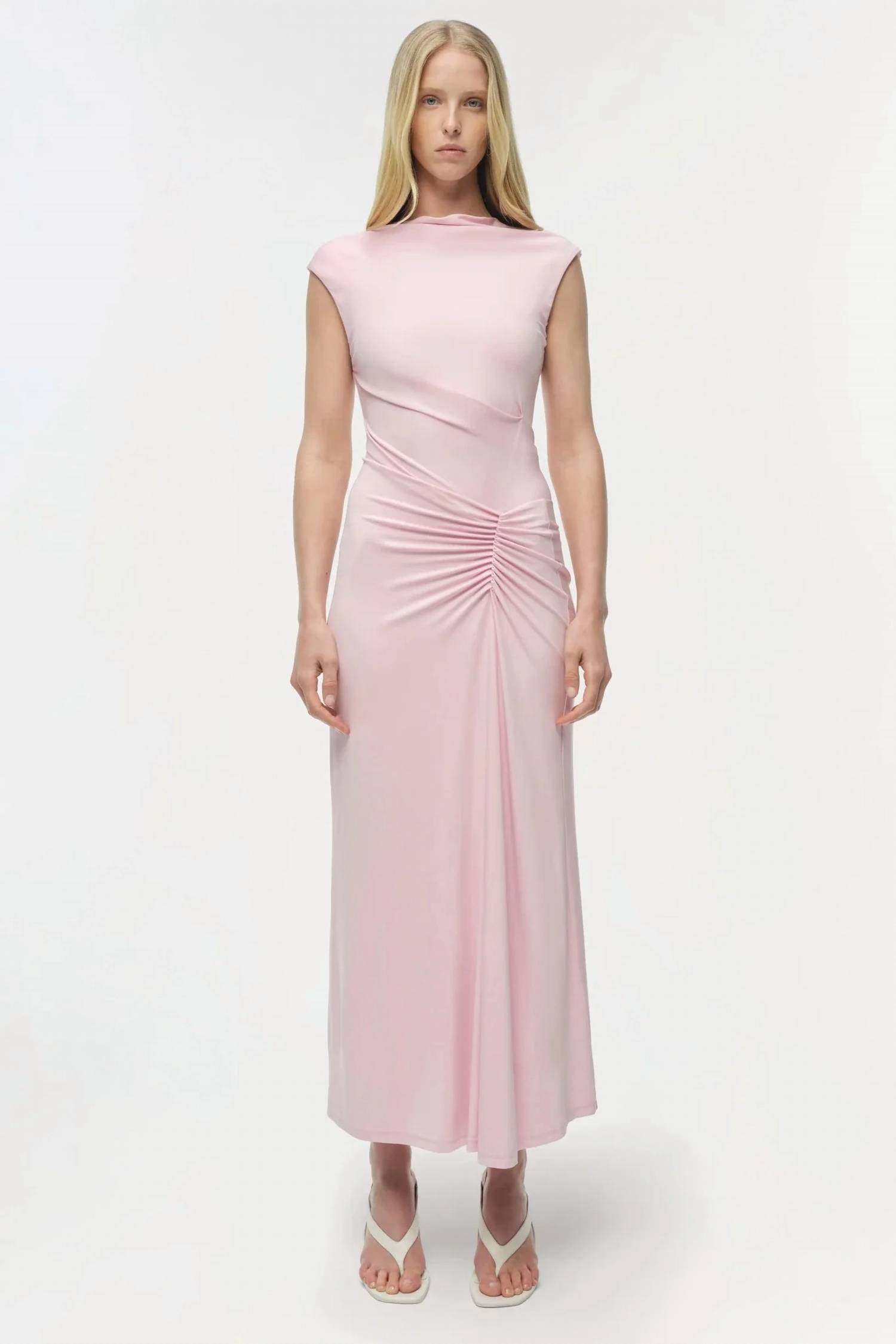 Simkhai - Acacia Draped Jersey Midi Dress