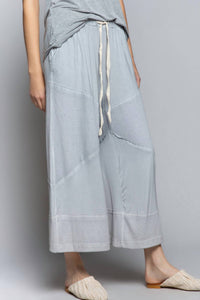 Contrast Knit Culottes