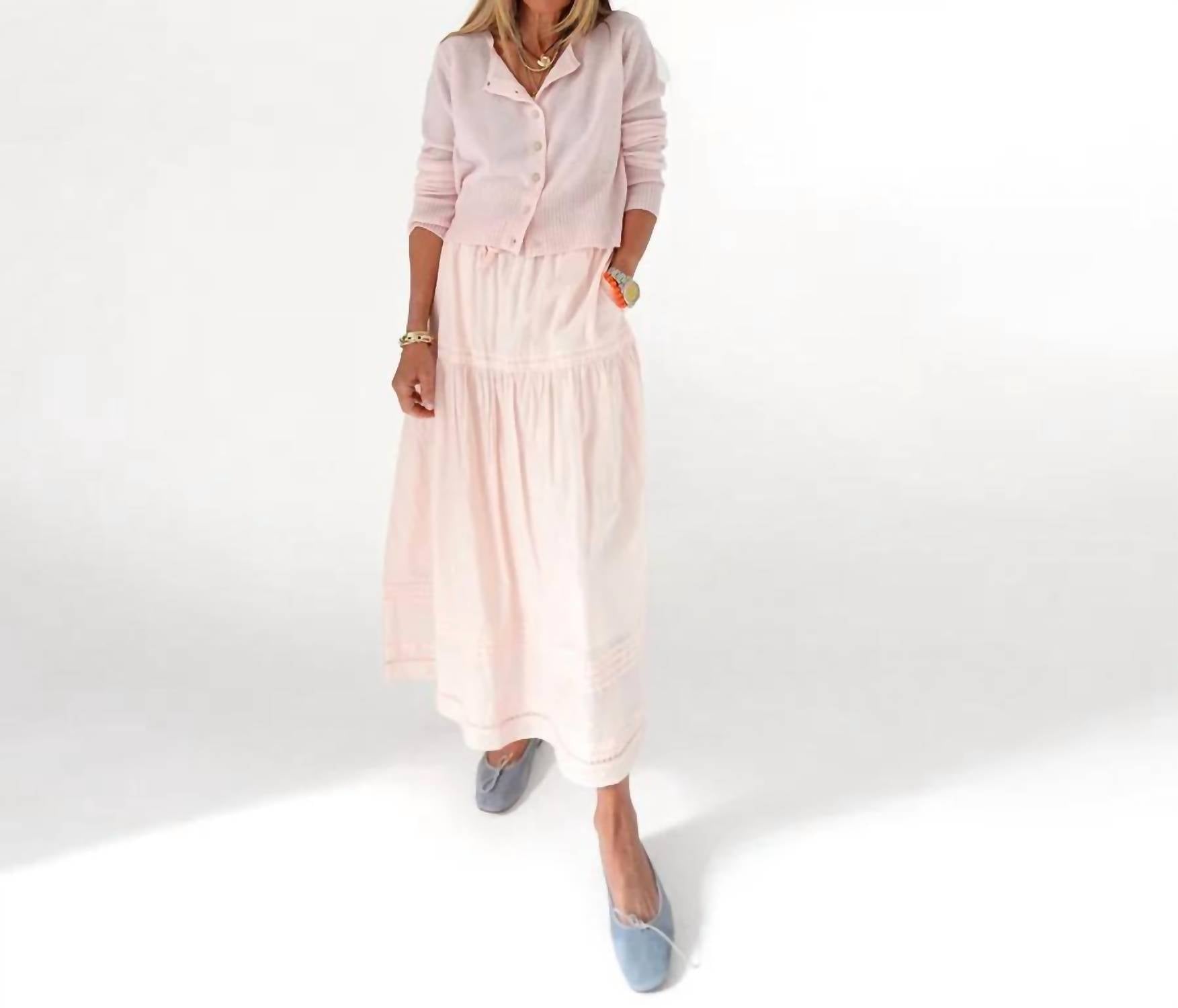 Kerri Rosenthal - Vacance Pintuck Midi Skirt