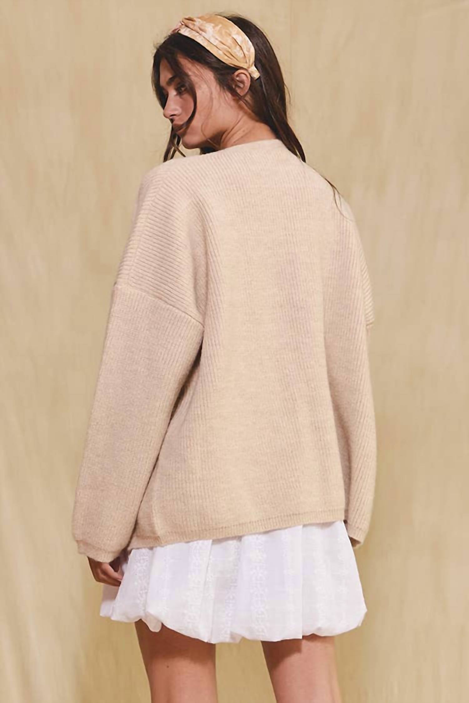 Bucketlist - Oversized On Seam Cardigan
