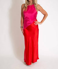 Sugarlips - Asymmetrical Satin Dress