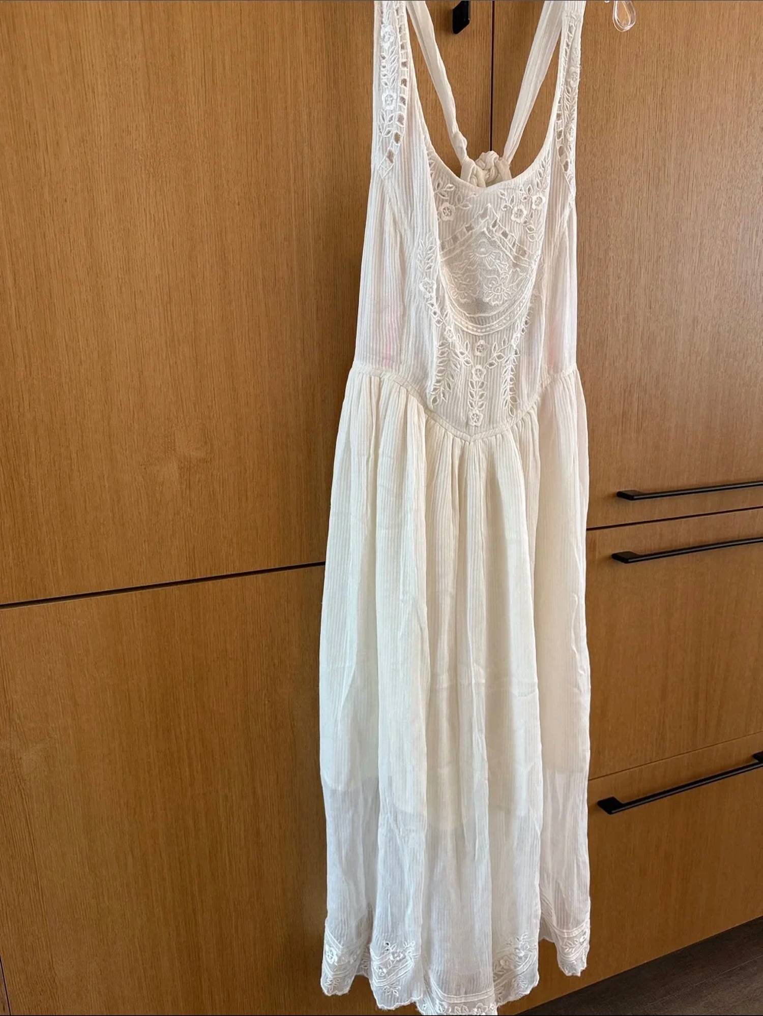 Free People - Women's Romantics Embroidered Boho Gauze Midi Dress