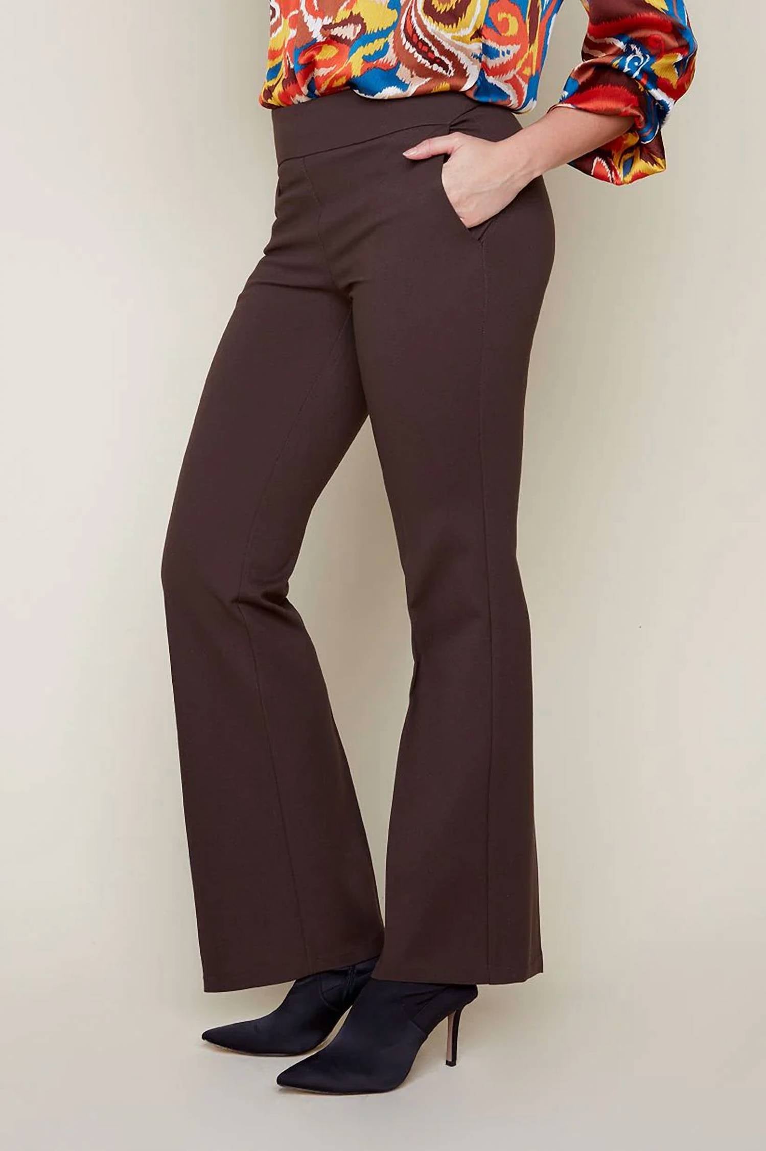 Renuar - Ponte Pull On Dress Pants