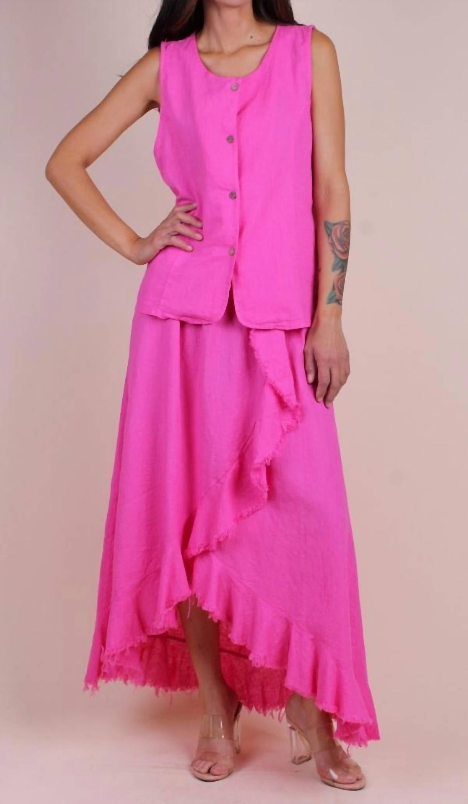 Gigi Moda - Ventura Linen Skirt