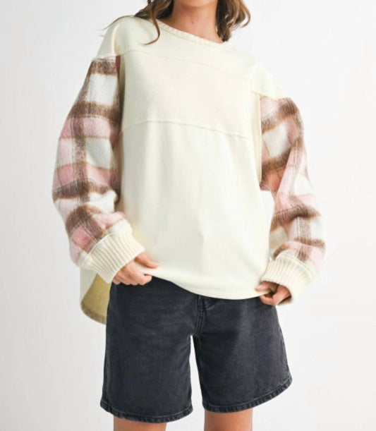 Amie & Co - REBECCA PLAID PULLOVER