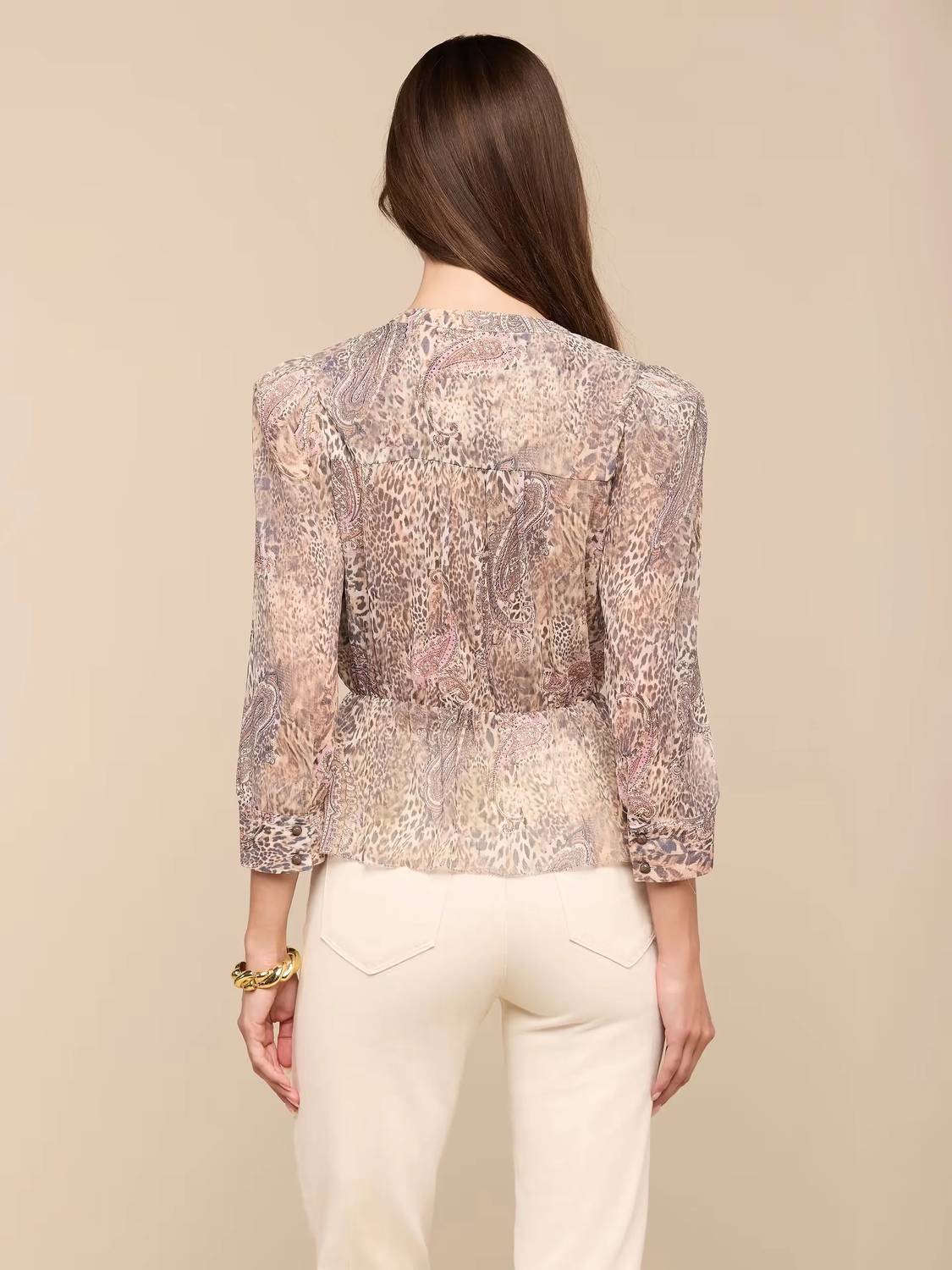 L'Agence - Suri Puff 3/4 Sleeve Top
