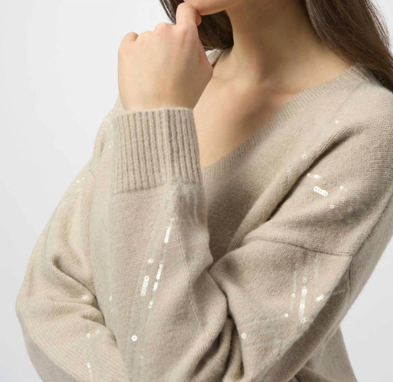 Joseph Ribkoff - Sweater Knit Pullover With Sequins