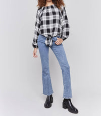 Charlie B - Plaid Ragland Blouse