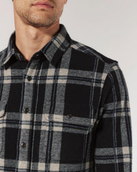 7Diamonds Generation Long Sleeve Shirt in navy - men's shirt - detail view