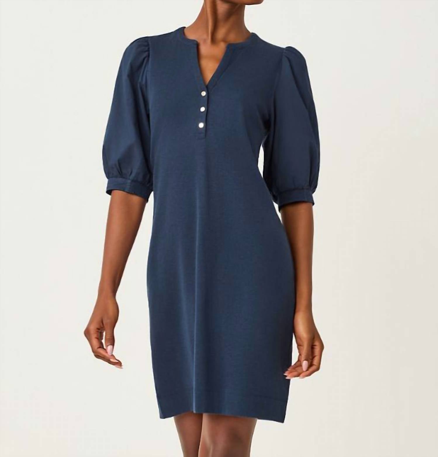 Lilly Pulitzer Ronson Mini Dress in low tide navy - women's dress