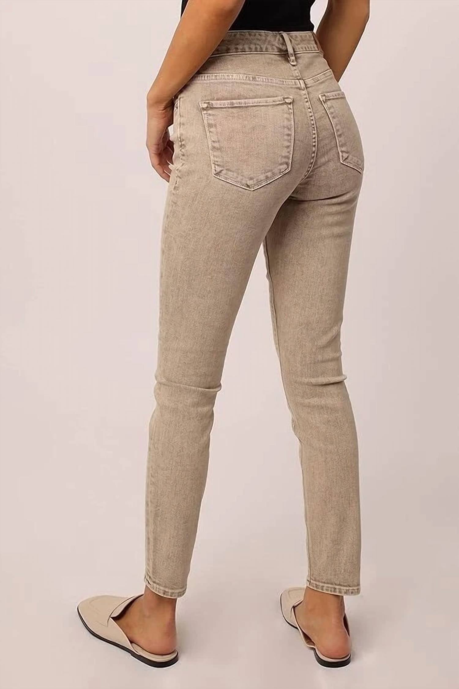 DEAR JOHN DENIM Gisele Skinny Leg Jeans in biscotti - women's jeans - detail view