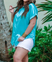 Jess Lea - Danica Short Sleeve Button Up Top