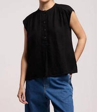 Velvet By Graham & Spencer - Bec Linen Top