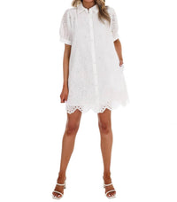 Jodifl - Women's Belong Together Eyelet Mini Dress