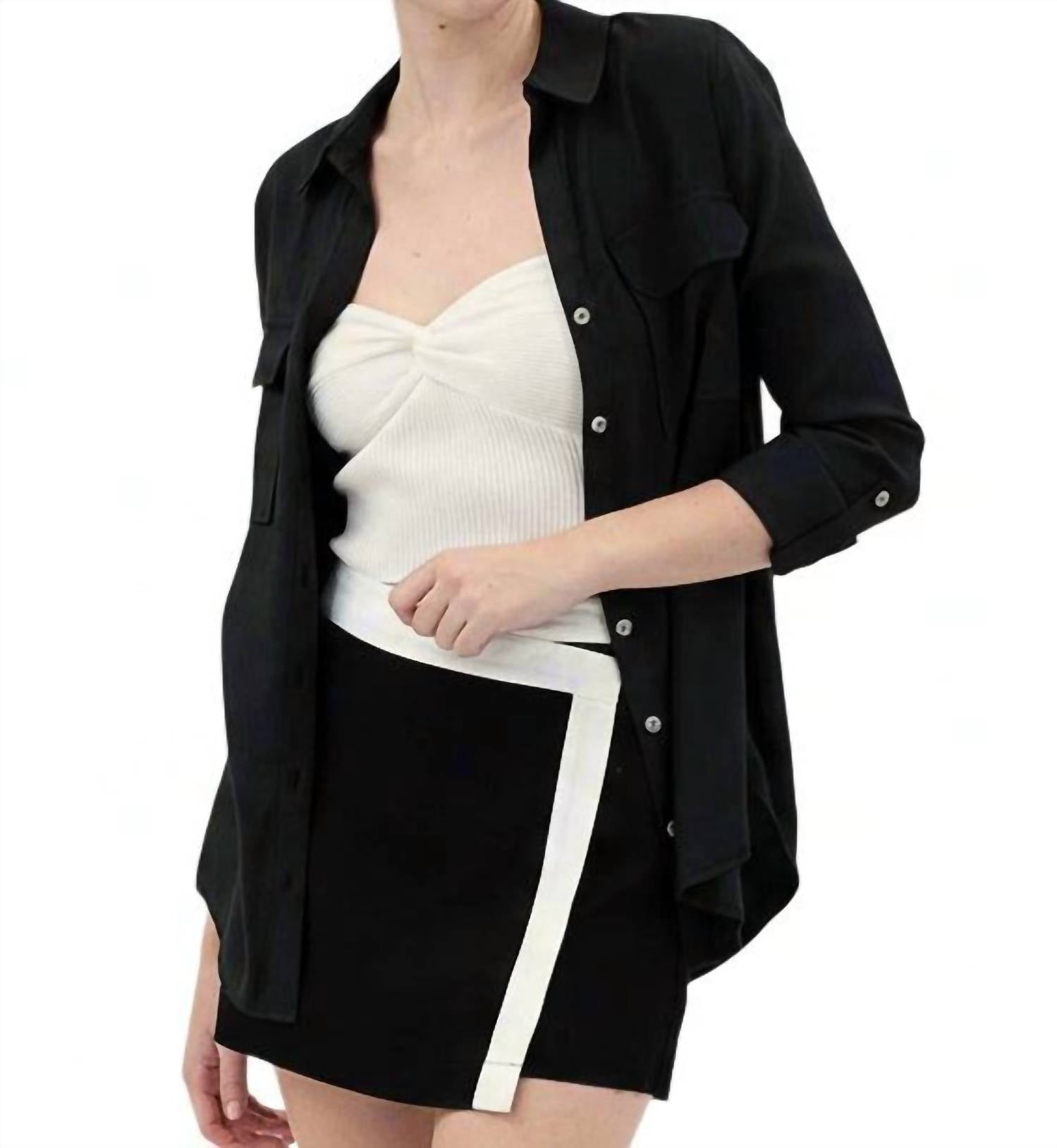 The Workshop Studio - Mabel Contrast Trim Wrap Skort