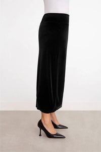 Sympli - Velvet Savvy Pleat Hem Skirt