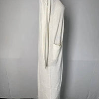 Free People Women’s Ribbed Duster Cardigan & Cropped Tank Set in white - women's cardigan - detail view